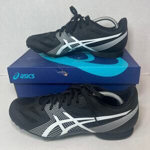 Asics Men's Hyper MD 6 Track & Field Spikes Running Shoes Black White Size 8